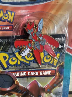 Pokemon TCG Steam Siege Pin Blister Pack Scizor Pin Factory Sealed 2017 Rare - Image 4