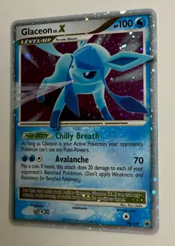 2008 POKEMON D&P MAJESTIC DAWN GLACEON LV. X 98/100 ULTRA RARE HOLO - Image 5