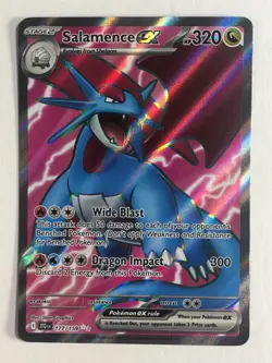 Pokemon TCG Journey Together Full Art Salamence EX 177/159 Near Mint - Image 1