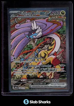 2025 POKEMON SV PRISMATIC EVOLUTIONS - PRE EN #166/131 RAGING BOLT EX - Image 1