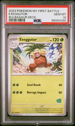 PSA 10 - 2023 Pokemon My First Battle - Bulbasaur Deck - Exeggutor - POP 1 - Image 1
