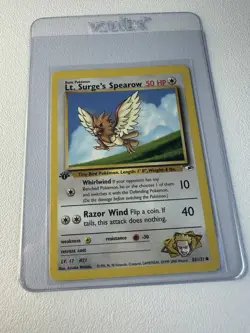 Lt. Surge’s Spearow 1st Edition Gym Heroes 83/132 WOTC Vintage Pokemon - Image 1