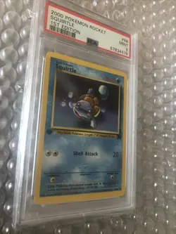 PSA 9 1st ed Squirtle 68/82 Team Rocket Pokemon TCG WOTC Mint Newly Graded - Image 3