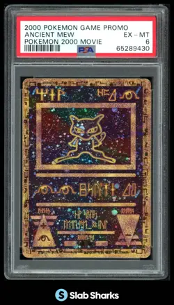 2000 POKEMON GAME MOVIE PROMO ANCIENT MEW PSA 6 - Image 1