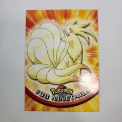 Ninetales #38 - Pokemon - Topps TV Animation - Black Logo - LP - Image 1