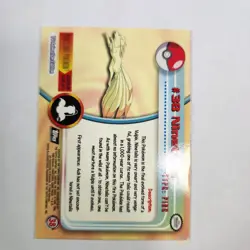 Ninetales #38 - Pokemon - Topps TV Animation - Black Logo - LP - Image 2