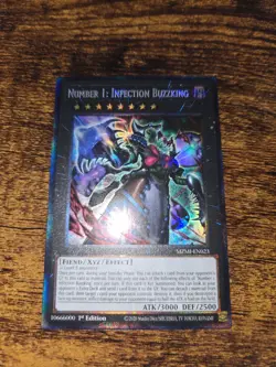 Number 1: Infection Buzzking Collector's Rare MZMI-EN023 1st Edition NM Yugioh - Image 1