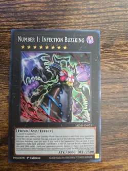 Number 1: Infection Buzzking Collector's Rare MZMI-EN023 1st Edition NM Yugioh - Image 2