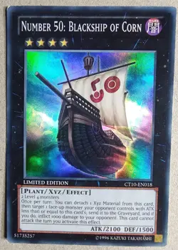 Number 50: Blackship of Corn - SR - Yu-Gi-Oh! -CT10-EN018- Limited - MP - FrShip - Image 1