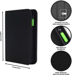 Size/Count/Pack: 4 Pocket Trading Card Album - 160 Side Loading Pocket Binder - Image 4