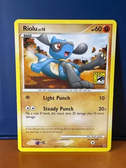 Pokemon Card 2009 SDCC Riolu 91/127 Platinum Comic Con Exclusive Promo Rare SSP - Image 1