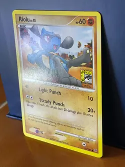 Pokemon Card 2009 SDCC Riolu 91/127 Platinum Comic Con Exclusive Promo Rare SSP - Image 2