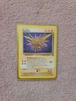 Zapdos - 30/62 - Pokemon Fossil Unlimited Rare Card WOTC MP - Image 1