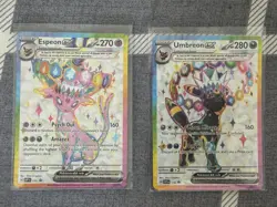 Umbreon & Espeon ex Svp175 & Svp176 Scarlet & Violet Promo Cards. - Image 1
