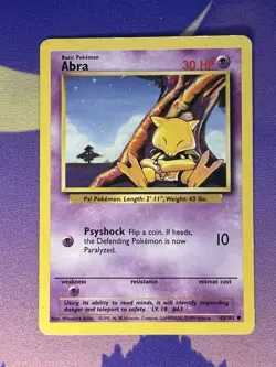 Abra - 43/102 - Base Set - Pokemon Card WOTC - Image 1