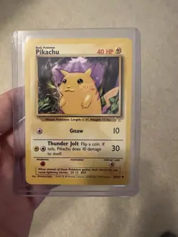 Pokemon Pikachu E3 Stamped Card Base Set 58/102 Yellow Cheeks - Image 1