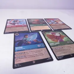 Disney Lorcana Azurite Sea League Promo Card Set - Bucky, Minnie Mouse, Wasabi - Image 2