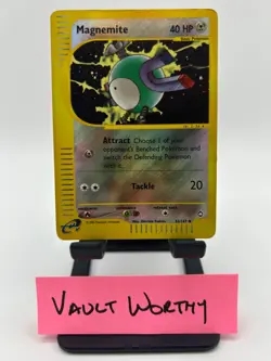 Pokemon Aquapolis Magnemite 52/147 Reverse Holo E-Reader Card - Image 1
