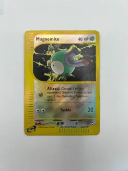 Pokemon Aquapolis Magnemite 52/147 Reverse Holo E-Reader Card - Image 3