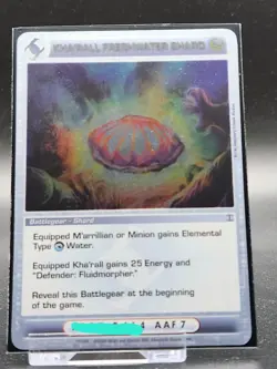 Chaotic Card : Kha'rall Freshwater Shard First Edition Rare Battlegear - Image 1