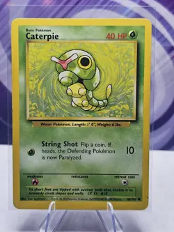 POKEMON BASE SET CARD 45/102 Caterpie - Image 1