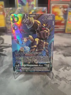 Digimon Card Game TigerVespamon ACE BT23-045 SR Alt Art BT23 Hackers Slumber - Image 1