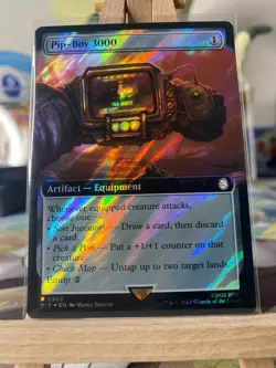 MTG NM Pip-Boy 3000 - Universes Beyond: Fallout [Surge Foil] [Extended] - Image 1