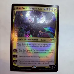 SLD Nicol Bolas, Dragon-God (Stained Glass) Secret Lair Drop Foil MTG NM - Image 1