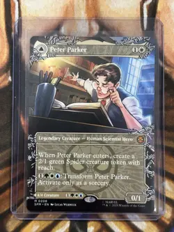 Peter Parker (Borderless) Regular #208 MTG: Marvel’s Spiderman English - NM/M - Image 3