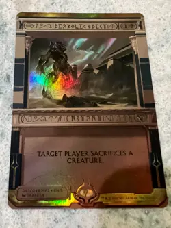 Diabolic Edict - NM - Masterpiece Series: Amonkhet Invocations Foil MTG - Image 1