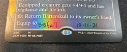 MTG BATTERSKULL BORDERLESS FOIL 2XM Shadow Signed And Numbered By Rk Post 🔥 - Image 3