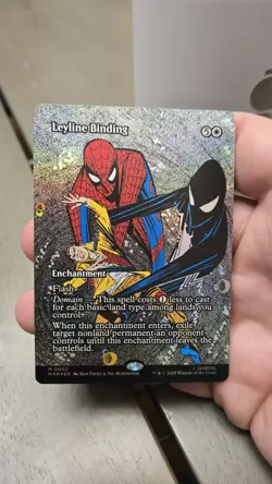 Leyline Binding Borderless Foil Marvel Universe Eternal Legal MTG - Image 1