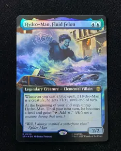 2025 Magic The Gathering Marvel EN Borderless Foil Hydro-Man Fluid Felon AK001 - Image 1