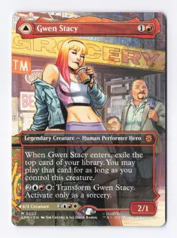 Gwen Stacy (Borderless) 0202 (M) MTG Marvel's Spider-Man (SPM) - Image 1
