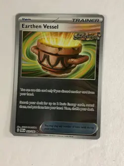 Pokemon TCG Paradox Rift Reverse Holographic Earthen Vessel 163/182 Near Mint - Image 1