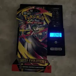 (VERY HEAVY) 33.40g Pokemon TCG Mega Evolution Booster Pack (SEALED) - Image 1