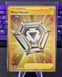 Pokemon TCG - Metal Saucer - 214/202 - Secret Gold Rare - Base Set - NM - Image 1