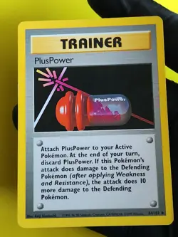 PlusPower- Base Set 84/102 - Pokemon TCG LP Uncommon Vintage WOTC - Image 1