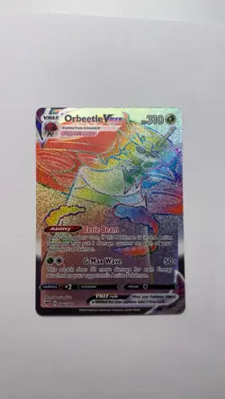 Orbeetle VMAX 186/185 SWSH04 Secret Rare Pokemon Vivid Voltage NM - Image 1