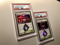 Pokemon 2019 Sun & Moon WONDROUS LABYRINTH / BLACK MARKET (HOLO) PSA 9 #134 #158 - Image 3