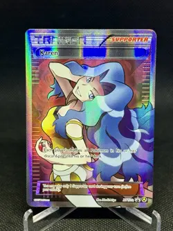 Pokemon TCG Karen Full Art Premium Trainer's XY Collection 177A NM Free Shipping - Image 1