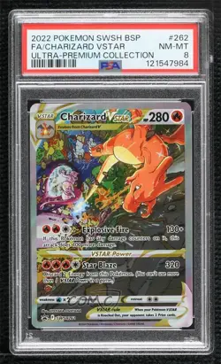 FA - Charizard VSTAR (SWSH Ultra Premium Collection) Pokemon PSA 8 - Image 1
