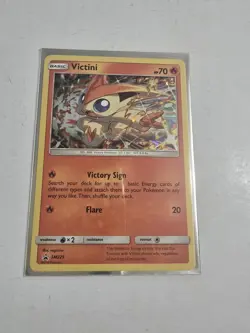 Pokemon TCG Victini SM225 Sun & Moon Black Star Promo Holo NM - Image 1
