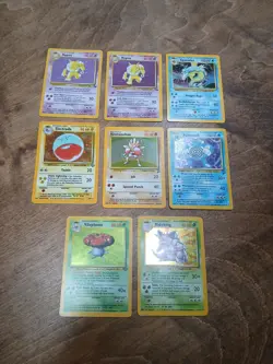 Pokemon Wotc Holo Lot Fossil Base Set 2 Jungle Hypno Nidoking Hitmonchan - Image 1