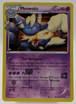 Meowstic RC15/RC32 Pokemon TCG XY Generations Radiant Collection Holo - Image 1