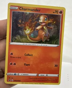 Charmander SWSH092 Black Star Promo Swirl 2021 Cosmos Holo Rare Pokemon - NM - Image 1