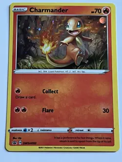 Charmander SWSH092 Pokemon Sword & Shield Promos 2021 Near Mint Black Star Holo - Image 4
