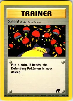Pokemon | Team Rocket | Sleep! (Rocket's Secret Machine) | 79/82 | Unlimited | N - Image 1