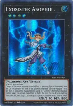 ( EXOSISTER ASOPHIEL ) - Super - GRCR-EN020 1st NM - Yu-Gi-Oh The Grand Creators - Image 1