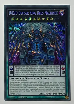 D/D/D Deviser King Deus Machinex MP23-EN023 (NM) Prismatic Secret Rare 1st Ed. - Image 1